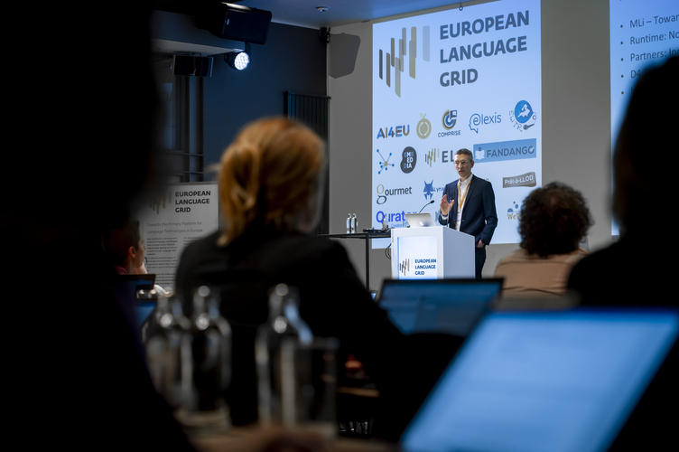 Georg Rehm, DFKI, auf dem META FORUM 2019 in Brüssel